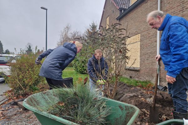 Omwonenden redden groen uit sloopwoningen in de Oranjebuurt